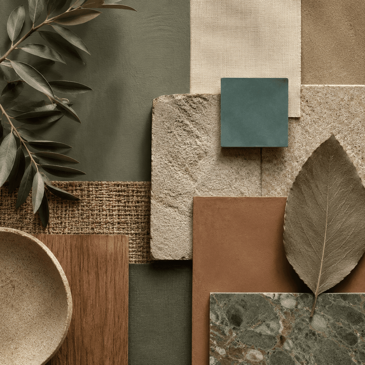 Earthy & natural moodboard