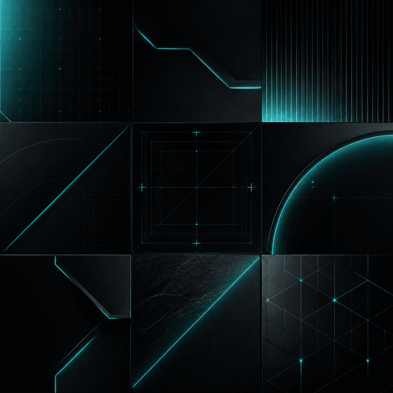 Techy & sharp moodboard